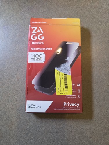 Zagg invisible shield glass - invisible,